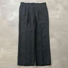 90sGallery by Haggar2タックチェック柄スラックスグレーW35