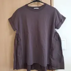※値下げ※　niko and…　ブラウン フレアシルエット Tシャツのサムネイル