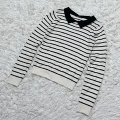 【c6493】INGNI ニット セーター 長袖　ホワイト　黒