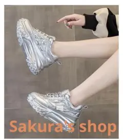 レディース❤️厚底スニーカー　シューズ　ダッドスニーカー　かっこいい