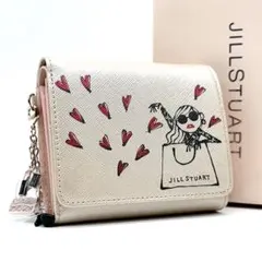 【新品】JILLSTUART がま口二つ折り財布 ダイチミウラ　三浦大地 新品・希少】ジルスチュアート×三浦大地 コラボ 二つ折り財布 プラチナ