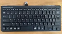 エレコム TK-FDP098TBK ワイヤレスキーボード　薄型　無線接続