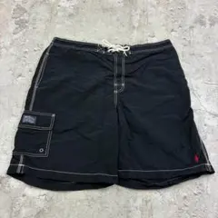 Ralph Lauren　スイムショーツ　W36　ブラック　無地　古着のサムネイル
