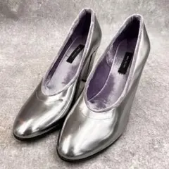 MarcJacobs Metallic Silver Pumps　Y2K　Y3Kのサムネイル