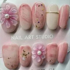 #55 Mサイズ現品ネイルチップニュアンスマグネットお正月成人式