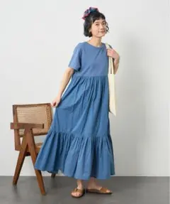 FREAK’S STORE インド ドッキング Tシャツワンピース