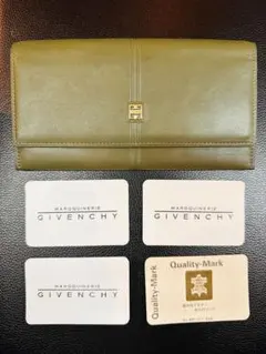 GIVENCHY 長財布 オリーブグリーン レザーのサムネイル