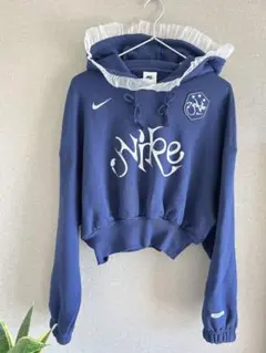 Nike 美品 クロップドパーカー フリル レース S 試着のみです お値下可