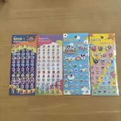 たまごっちプチプチシール　セリア 　4点セット　まめっち　おやじっち　みみっち