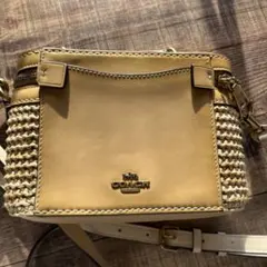 COACH ショルダーバッグ ピンク タッセル付き 2way コーチ CH208