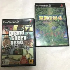 【2本セット】PS2 グランド・セフト・オート・サンアンドレアス＋聖剣伝説4