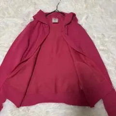 美品 ユニクロ ドライパーカー DRY HOODED PARKA S ピンク