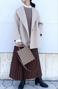 ダブルフェイスショートコート