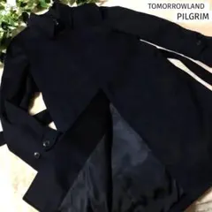 美品　トゥモローランド　ピルグリム　コート　カシミヤ混　ネイビー　44