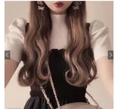 GRL パワーショルダーリブニットトップス rut426