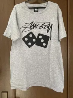 Stussy サイコロプリント Tシャツ Sサイズ グレー