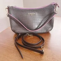 モーダプリンチペ牛革クロコダイル型押し 2Wayバッグ