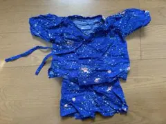 男自甚平 星と花の柄 80cm