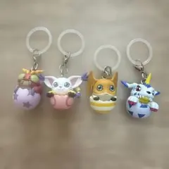 デジモン めじるしアクセサリー 4点セット ガチャ