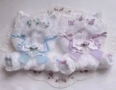おすわりぬい服 10cm・にじぱぺ用着ぐるみ(左)みずいろ - メルカリ