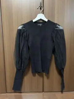 【rienda】パフスリーブニット