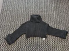 ZARA クロップド丈　ロングスリーブセーター タートルネックニット