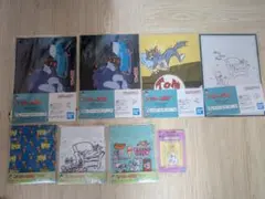 トムとジェリー 一番くじF,G,H賞 ポスター＆ステッカー 巾着フィギュア