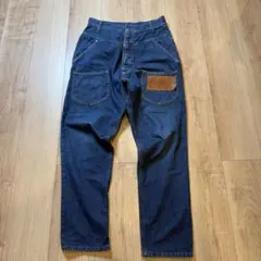 【美品】メルシーボークー Lee コラボうしろまえデニムパンツ S