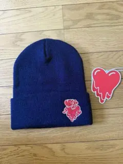 EMOTIONALLY UNAVAILABLE ニット帽 ネイビー