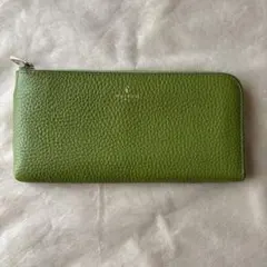 PELLE BORSA 長財布 L字ファスナー グリーンのサムネイル