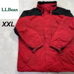 エルエルビーン　マウンテンジャケット　パーカー　中綿　ビッグサイズ　黒　赤