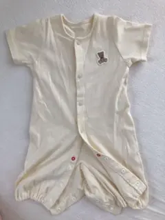 【新品】綿100% 新生児OK ドレスオール50~60cm 半袖