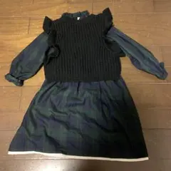 [専用](fuwari様)　petit main フリル付きワンピース 120