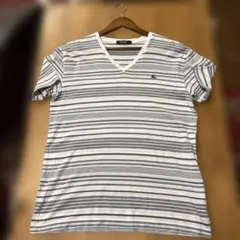 BURBERRY BLACK LABEL ボーダー Vネック Tシャツサイズ3
