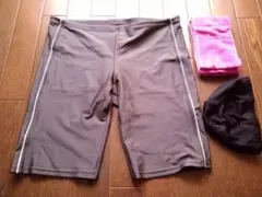 ユニクロ水着 XL グレー おまけセット