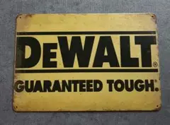 送料込み※新品/レトロブリキ看板/アンティーク DEWALT 1枚