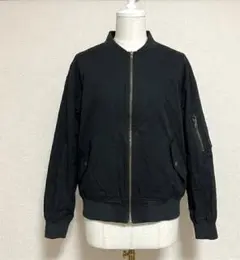 ブルゾン ジャケット 黒 ブラック シンプル 無地 定番 メンズ レディース