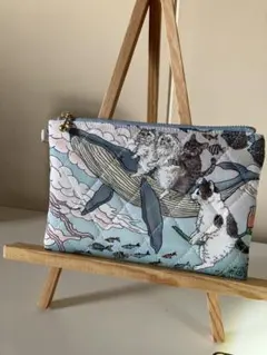 KOKKAおとぎの国の猫と仲間たち／保温保冷フポーチ／ハンドメイドメイド