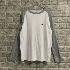 Champion ロンT リンガー ラグラン グレー