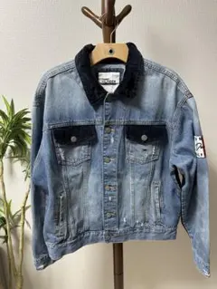 TOMMY HILFIGER DENIM デニムジャケット 切替 コーデュロイ