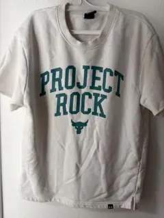 UNDERARMOURアンダーアーマーPROJECT ROCK Tシャツ白メンズ