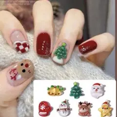 クリスマスネールパーツ35個(全種類5*7)⑤ クリスマスセール1+1の2セット