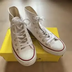 【匿名配送】CONVERSE ホワイト ハイカットスニーカー24cm