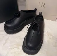 『新品』 リリーブラウン ボリューム ソール サボ サンダル 厚底 ボア 黒
