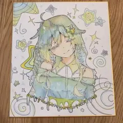 手描きイラスト原画】東方Project 風見幽香 寸松庵色紙 - メルカリ