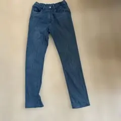 UNIQLO デニムブルー ストレートジーンズ 160