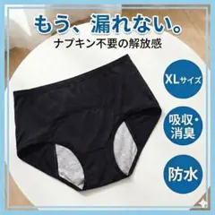 XLサイズ【ナプキン不要】吸水サニタリーショーツ 通気性メッシュで朝まで安心
