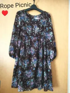 Rope Picnic 花柄 綺麗めワンピース