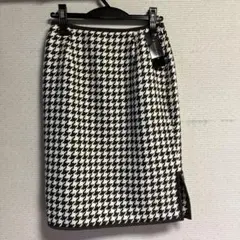 ハウンドトゥース厚地タイトスカート67ー93