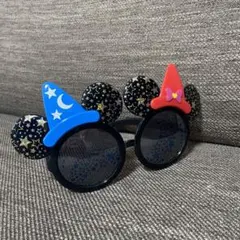 ディズニー ミッキー型 サングラス 魔法使いの帽子 デザイン